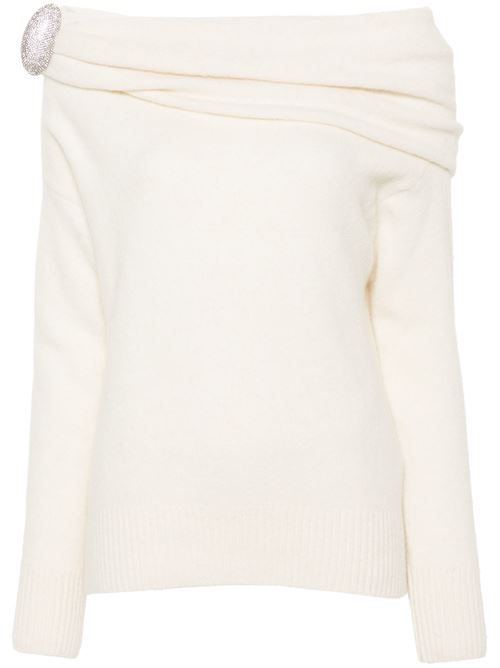 White alpaca-merino wool top GIUSEPPE DI MORABITO | 03PFKN3070335502